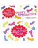 Bachelorette risque invites - 8 per pack