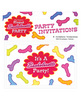 Bachelorette Risque Invites - 8 Per Pack