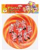Mr. and mrs. clause dancing naked plates - 8 per pack