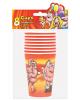 Mr. and mrs. clause dancing naked cups - 8 per pack