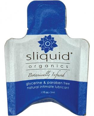 Sliquid organics natural intimate lubricant – .17 oz pillow