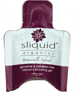 Sliquid organics natural lubricating gel – .17 oz pillow