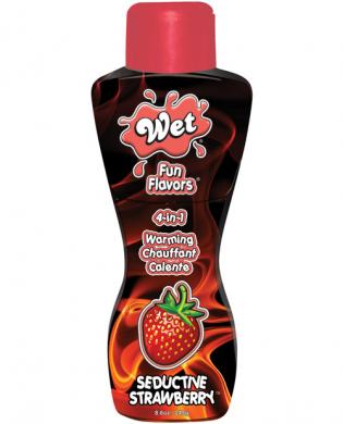 Wet fun flavors warming massage lotion strawberry 8.4 oz