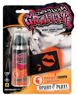 Sexy graffiti body paint – mango passion