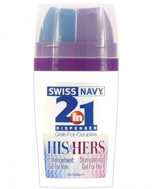 Swiss navy 2-in-1 his and hers gels – 50 ml bottle