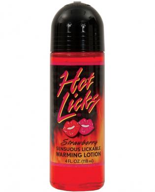 Hot licks lotion strawberry
