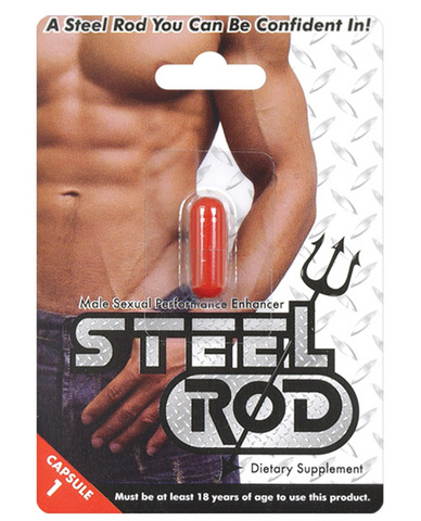Steel rod male stimulant blister pack 1 capsule