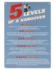 Tin sign, 5 levels of a hangover