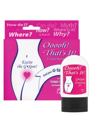 Ooooh, that’s it! g-spot stimulating gel