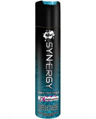 Wet synergy cool tingle water based silicone 1.9 oz bottle