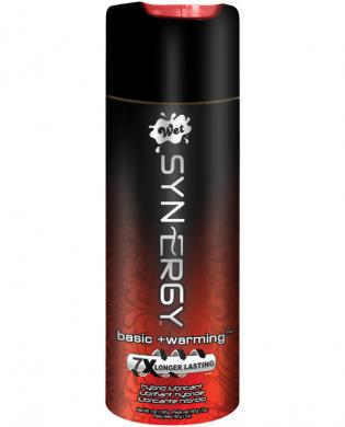 Wet synergy water based silicone warming blend 7 oz bottle