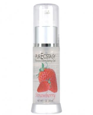 Purecstasy flavored stimulating gel – 1 oz strawberry