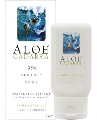 Aloe cadabra organic lubricant – tahitian vanilla 2.5 oz bottle