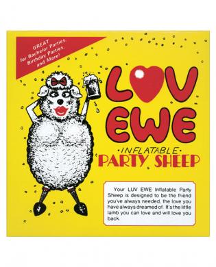 Love ewe, inflatable party sheep