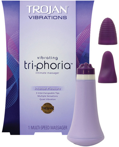 Trojan vibrating tri-phoria intimate massager