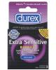 Durex extra sensitive ribbed condom - 3 pack