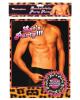 Bachelorette party-leopard hunk print centerpiece