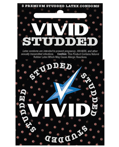 Vivid condoms, studded (ea)