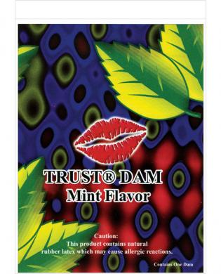 Latex dental dam, mint