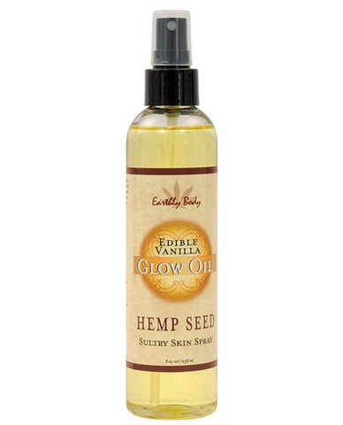 Edible glow massage oil - 8 oz vanilla
