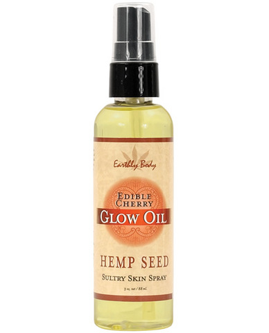 Edible glow massage oil - 3 oz cherry