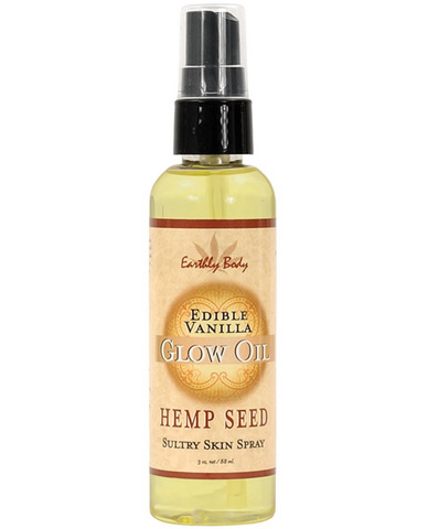 Edible glow massage oil - 3 oz vanilla
