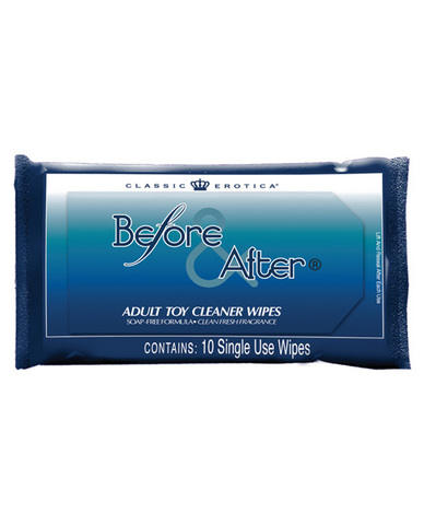 Before and after wipes toy cleaner-10 wipe pack