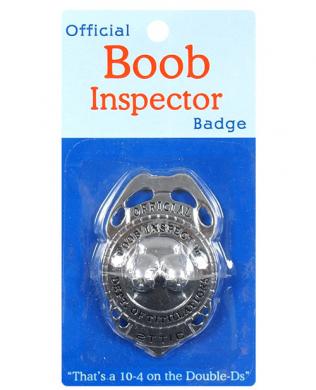 Boob inspector badge