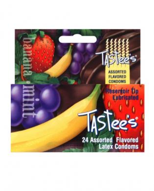 Tastees condoms assorted 24 pack