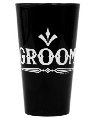 Groom (rock) pint glass – black