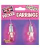 Bachelorette light up pecker earrings
