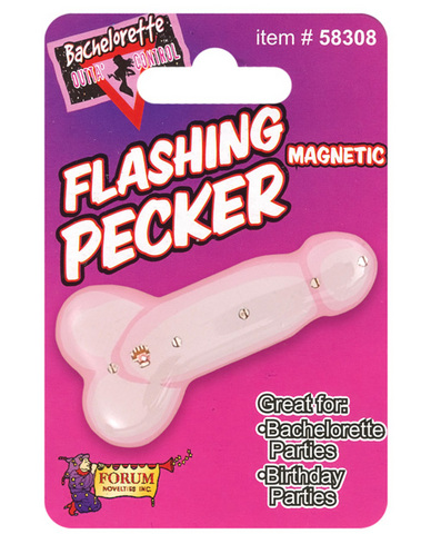 Bachelorette flashing pecker magnet