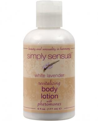 Simply sensual revitalizing body lotion – 6 oz white lavender