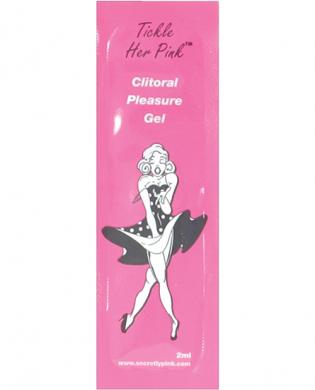Tickle her pink clitoral pleasure gel 2 ml packet – ea