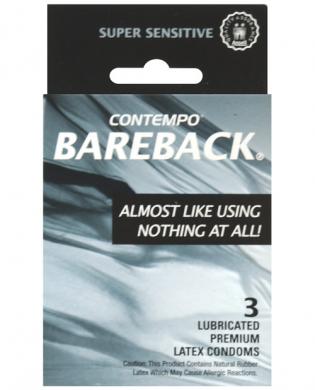 Contempo bareback condom (3 pac)