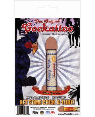 Cockattoo temporary penis tattoos – wish granted