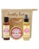 Earthly body jute gift bag skinny dip - 6 oz candle, 3 oz glow o