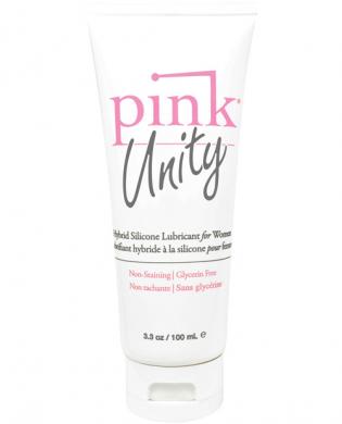 Pink unity silicone/water based hybrid lubricant – 3.3 oz tube