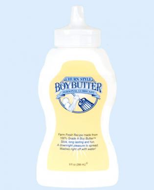 Boy butter churn style squeeze bottle – 9 oz