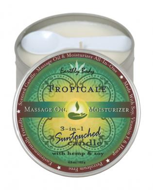 Suntouch hemp candle tropicale 6oz round tin