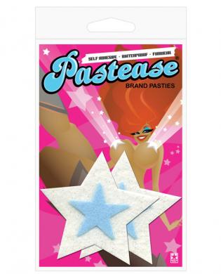 Pastease something blue baby blue w/big white star o/s