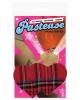 Pastease red plaid heart o/s