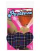 Pastease blue plaid heart o/s