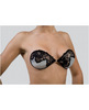 Dare To Bare Lace Bra - No Straps, No Back-adhesive Bra Black/silver C-cup