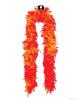 Heavy weight chandelle boa - orange w/shocking pink tips