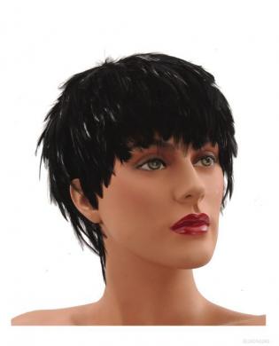 Hackle wig – black