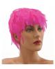 Hackle wig - shocking pink