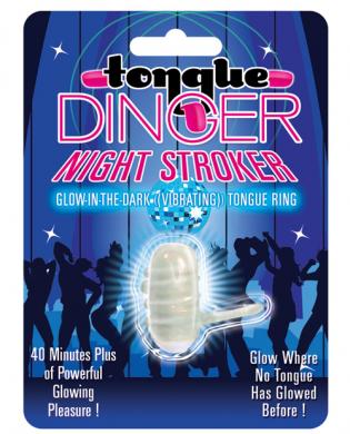 Tongue dinger glow in the dark night stroker