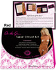 Shibue On The Go, Strapless Panty, Cover Ups, Silicone Cover Ups, Repair Adhesives Red M/l