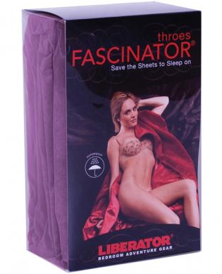 Liberator fascinator throes – aubergine
